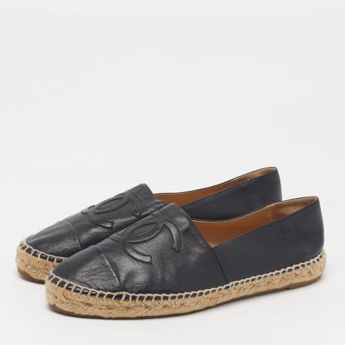 Interlocking CC Logo Size 41 Leather Espadrille Flats - Chanel - Modalova