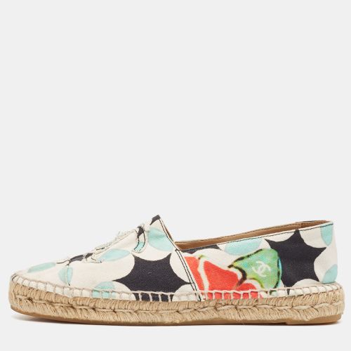 Chanel Multicolor Printed Canvas CC Espadrille Flats Size 41 - Chanel - Modalova