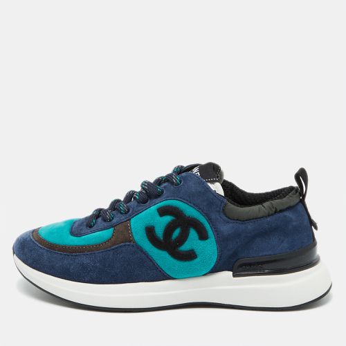 Chanel Tricolor Suede CC Low Top Sneakers Size 36 - Chanel - Modalova