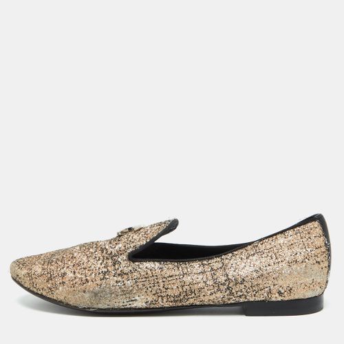 Chanel Multicolor Metallic Fabric CC Smoking Slippers Size 38.5 - Chanel - Modalova