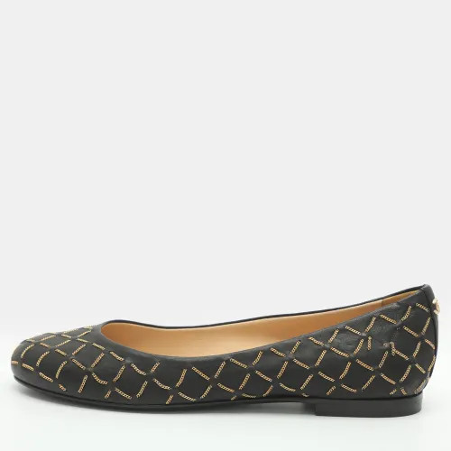 CC Size 36 Chain Link Quilted Leather Ballet Flats - Chanel - Modalova
