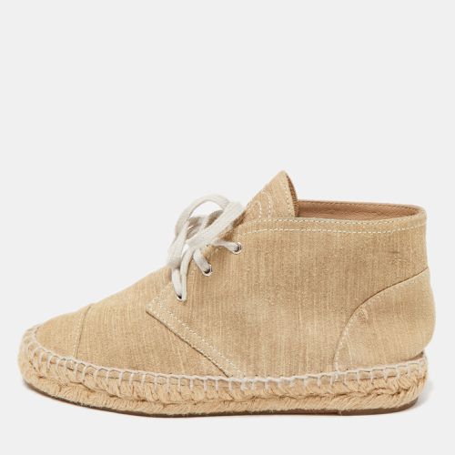 Chanel Beige Suede High Top Sneakers Size 36 - Chanel - Modalova