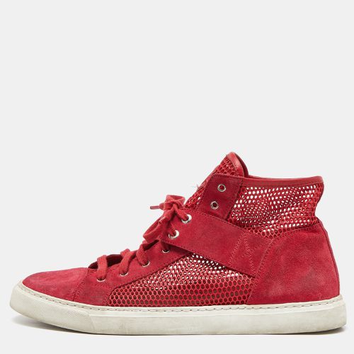 Chanel Red Suede and Mesh High Top Sneakers Size 41.5 - Chanel - Modalova