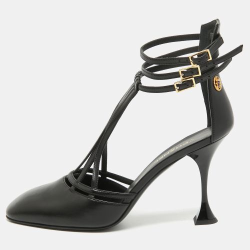 Chanel Black Leather Ankle Strap Pumps Size 40 - Chanel - Modalova