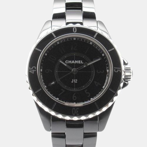 Chanel Black Ceramic J12 H6346 Quartz Women's Wristwatch 33 mm - Chanel - Modalova