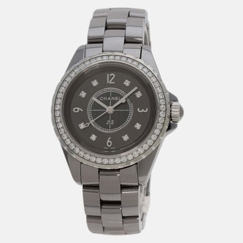 Chanel Grey Stainless Steel Ceramic J12 Quartz Women's Wristwatch 33 mm - Chanel - Modalova