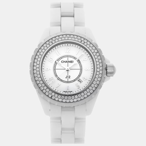 Chanel White Ceramic J12 H0967 Quartz Women's Wristwatch 33 mm - Chanel - Modalova