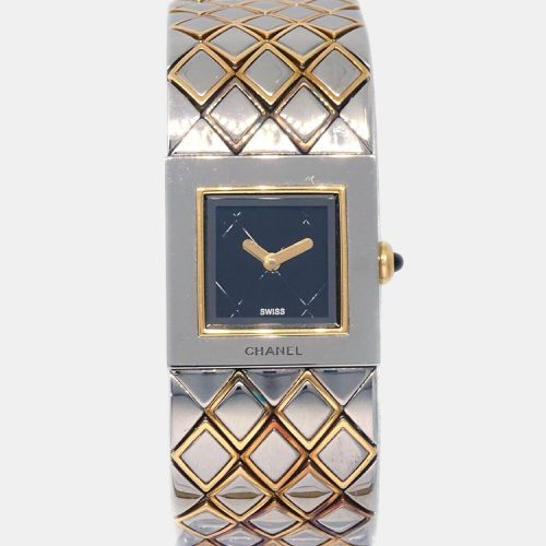 Chanel Stainless Steel 18K Yellow Gold Matelasse Stainless Steel Quartz Watch 18 mm - Chanel - Modalova