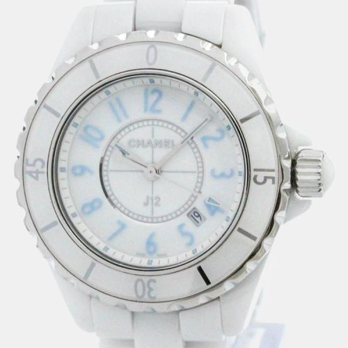 Chanel White Ceramic J12 H3826 Quartz Women's Wristwatch 33 mm - Chanel - Modalova