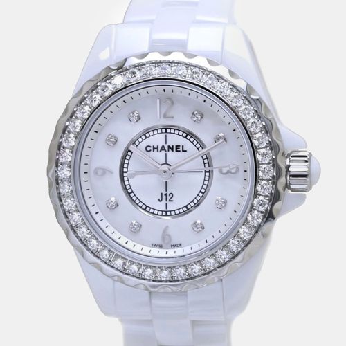 Chanel White Stainless Steel Ceramic J12 Quartz Women's Wristwatch 29 mm - Chanel - Modalova