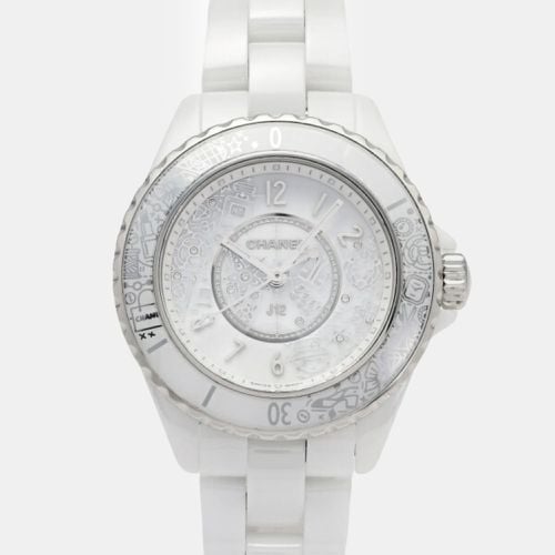 Chanel White Ceramic J12 H6477 Quartz Women's Wristwatch 33 mm - Chanel - Modalova