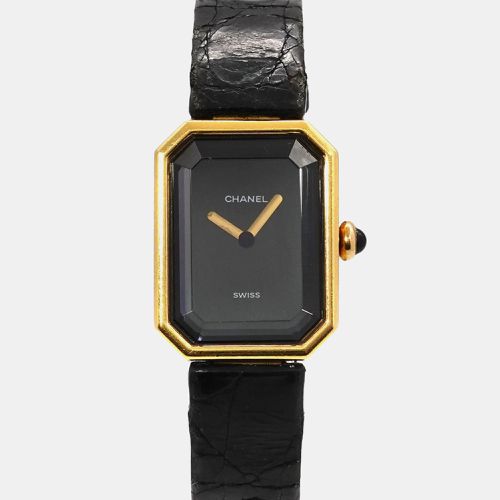 Chanel Black 18K Yellow Gold Premiere Quartz Women's Wristwatch 20 mm - Chanel - Modalova