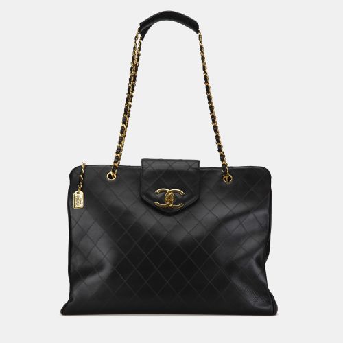 Leather XL Quilted Supermodel Weekender Tote Bag - Chanel - Modalova