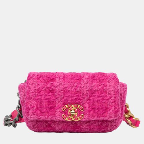 Chanel Pink Tweed 19 Belt Bag - Chanel - Modalova