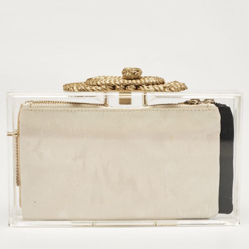 Clear Perspex Pandora Clutch - Charlotte Olympia - Modalova