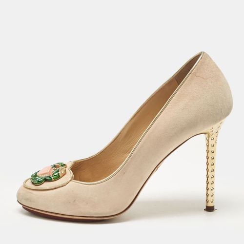 Charlotte Olympia Beige Suede Birthday Zodiac Pumps Size 36.5 - Charlotte Olympia - Modalova