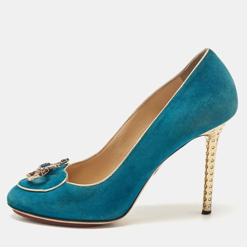 Suede Platform Pumps Size 36.5 - Charlotte Olympia - Modalova