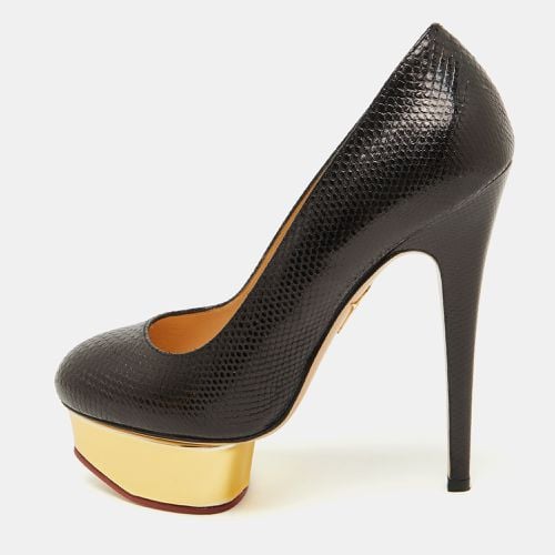 Karung Leather Dolly Platform Pumps Size 36 - Charlotte Olympia - Modalova