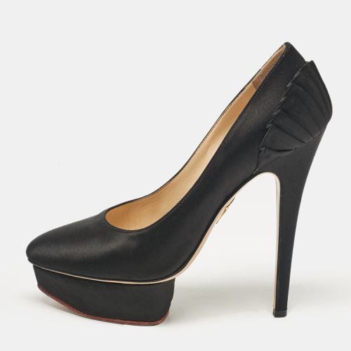 Satin Paloma Platform Pumps Size 37.5 - Charlotte Olympia - Modalova