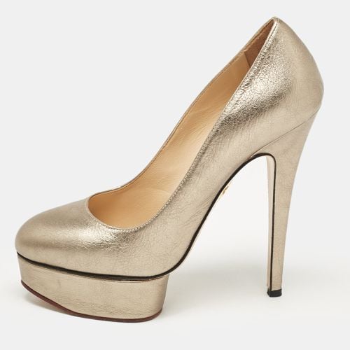 Charlotte Olympia Metallic Leather Dolly Platform Pumps Size 38 - Charlotte Olympia - Modalova