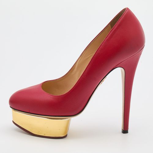 Charlotte Olympia Red Leather Dolly Platform Pumps Size 37 - Charlotte Olympia - Modalova