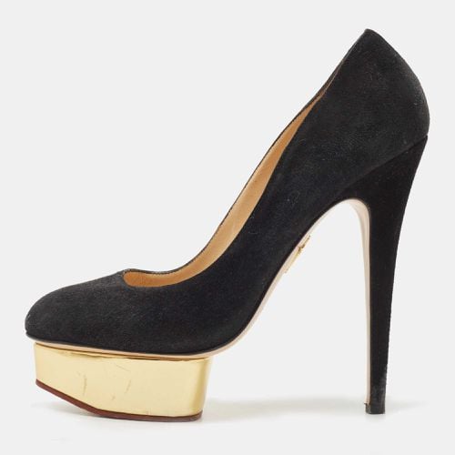 Charlotte Olympia Black Suede Dolly Pumps Size 39 - Charlotte Olympia - Modalova