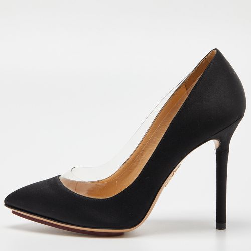 Charlotte Olympia Black Satin Party Monroe Pumps Size 36.5 - Charlotte Olympia - Modalova