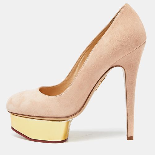 Charlotte Olympia Beige Leather Dolly Platform Pumps Size 37 - Charlotte Olympia - Modalova