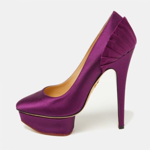 Charlotte Olympia Purple Satin Platform Pumps Size 36 - Charlotte Olympia - Modalova