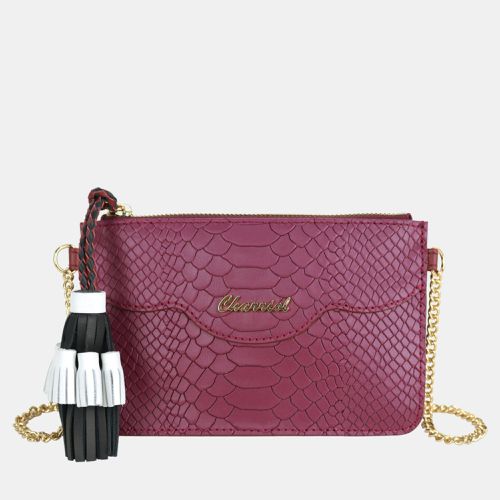 Charriol Mulberry Leather PALAIS ROYAL Clutch Bag - Charriol - Modalova