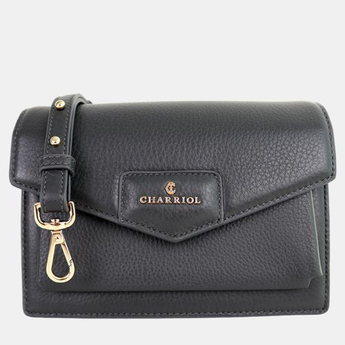 Charriol Deep Grey Leather Twilight Handbag - Charriol - Modalova