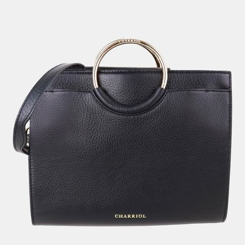 Charriol Black/Light Brown Leather Forever Handbag - Charriol - Modalova