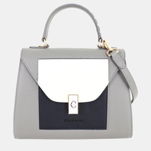 Charriol Grey & Black Leather LE REVE Handbag - Charriol - Modalova