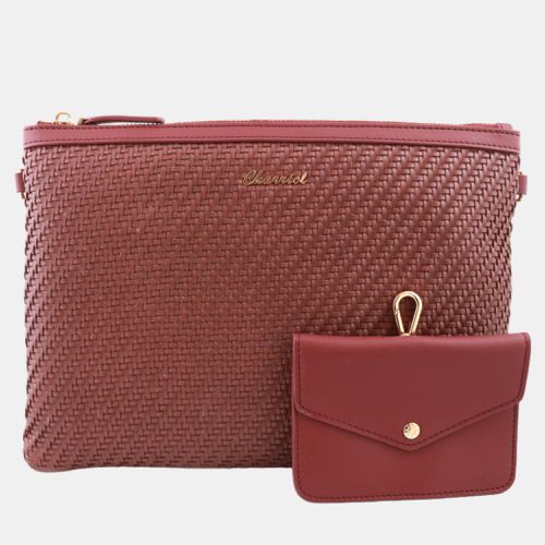 Charriol Burgundy Leather Christina Pouches - Charriol - Modalova