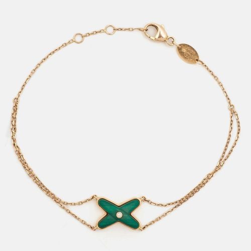 Chaumet Jeux de Liens Malachite Diamonds 18k Rose Gold Bracelet - Chaumet - Modalova