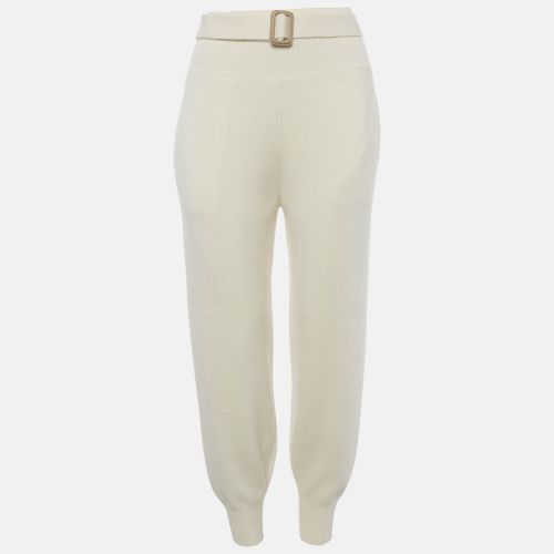 Chloé Wool Rib Knit High Waisted Trousers L - Chloe - Modalova