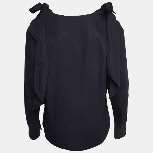 Poplin Tie-Up Cold Shoulder Blouse M - Chloe - Modalova