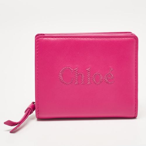 Chloé Fuchsia Leather Sense Compact Wallet - Chloe - Modalova