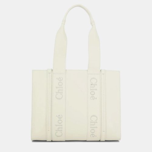 Chloe White Leather Tote Bag - Chloe - Modalova