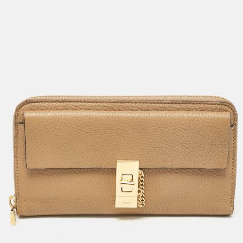 Chloe Beige Leather Drew Continental Wallet - Chloe - Modalova