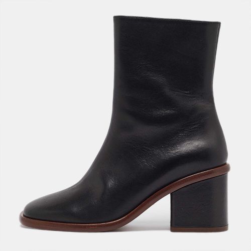 Chloe Black Leather Ankle Length Boots Size 37 - Chloe - Modalova