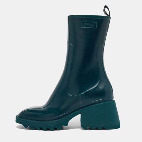 Chloe Green Rubber Betty Rain Boots Size 41 - Chloe - Modalova