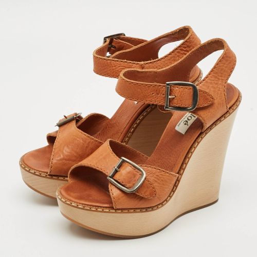 Chloé Size 39.5 Leather Wedge Sandals - Chloe - Modalova