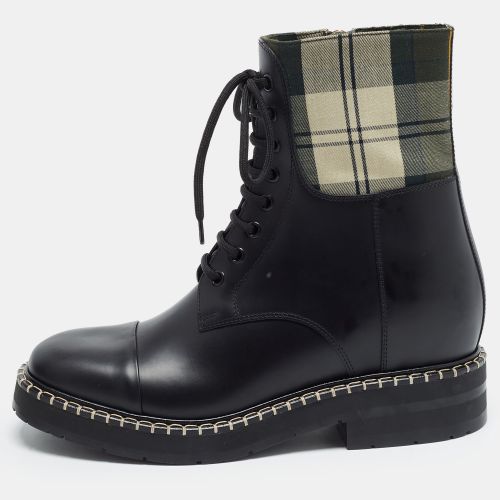 X Barbour Noua Size 40 Check-Panel Ankle Boots - Chloe - Modalova
