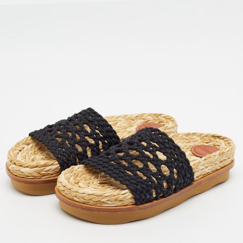 Chloé Wavy Size 37 Woven Crochet Flat Slides - Chloe - Modalova