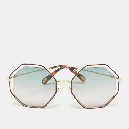 Chloé Green Gradient CE132S Poppy Geometric Sunglasses - Chloe - Modalova