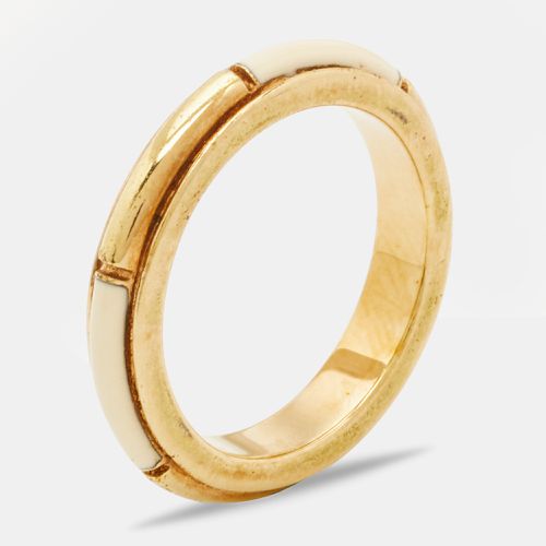 Chloe Enamel Gold Band Ring Size 52 - Chloe - Modalova