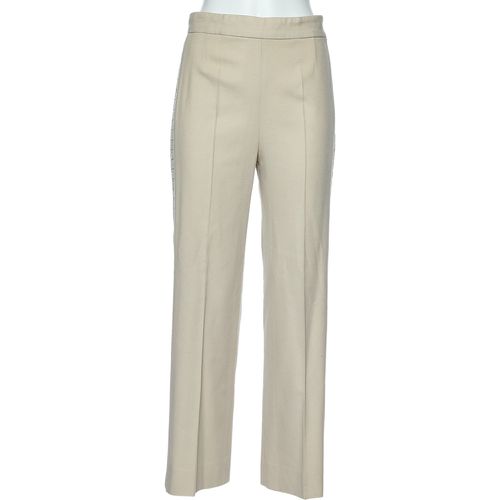 Chloe Cream Wool Side Trim Detail Parallel Trousers M - Chloe - Modalova