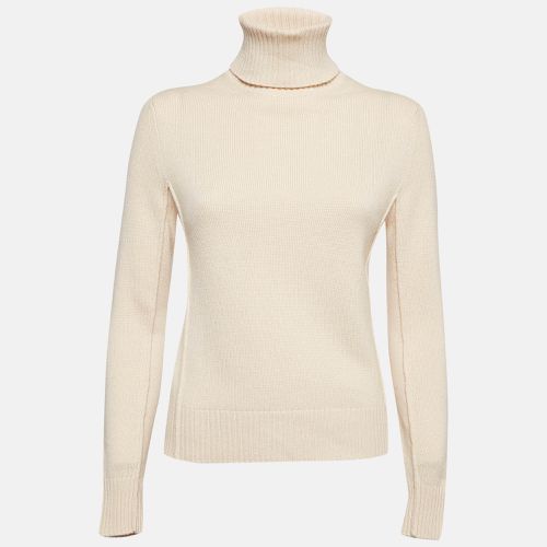 Chloe Cream Cashmere Wool Knit Turtle Neck Sweater XS - Chloe - Modalova