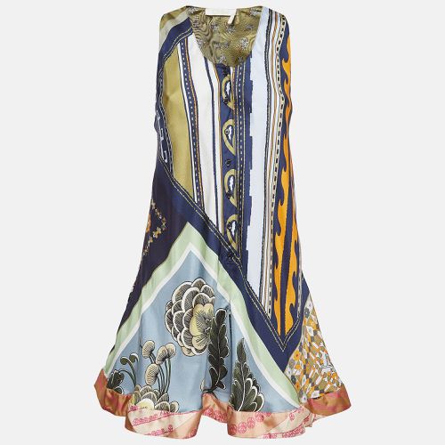 Printed Silk Flared Mini Dress S - Chloe - Modalova